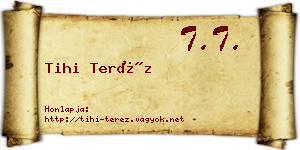 Tihi Teréz névjegykártya